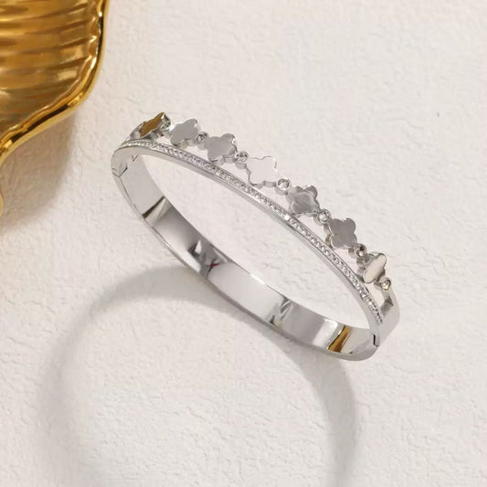 Four Leaf Clover Bangle