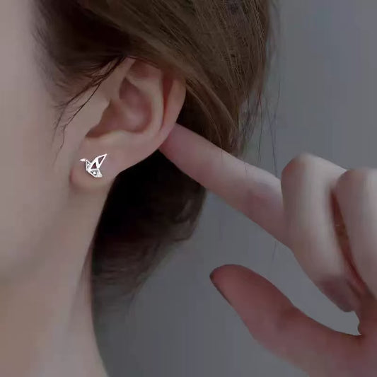 Origami Crane Earrings