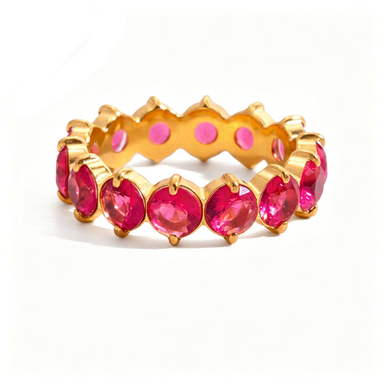 Rainbow Gem Sparkle Ring
