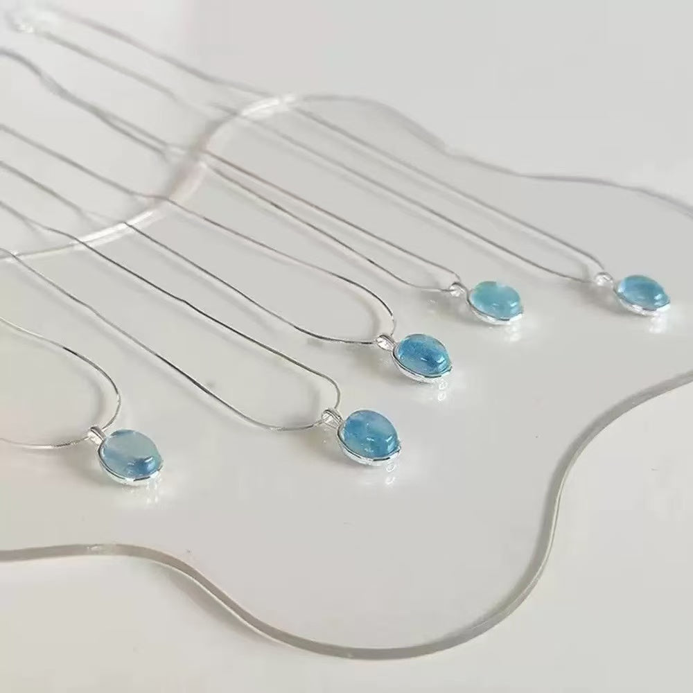 Aquamarine necklace