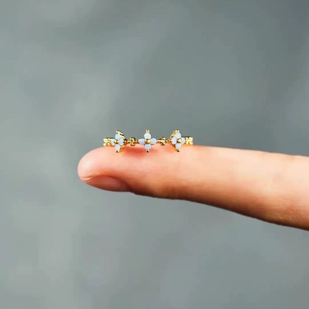 Blue Flower Ring