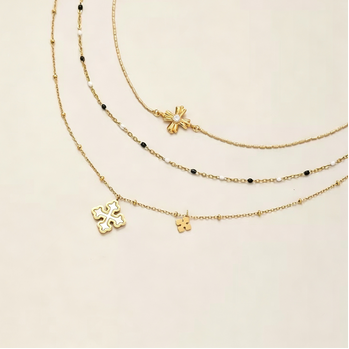 Cross Enamel Necklace