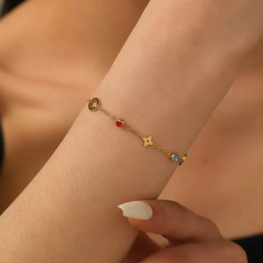 Color Beads Clove Bracelet