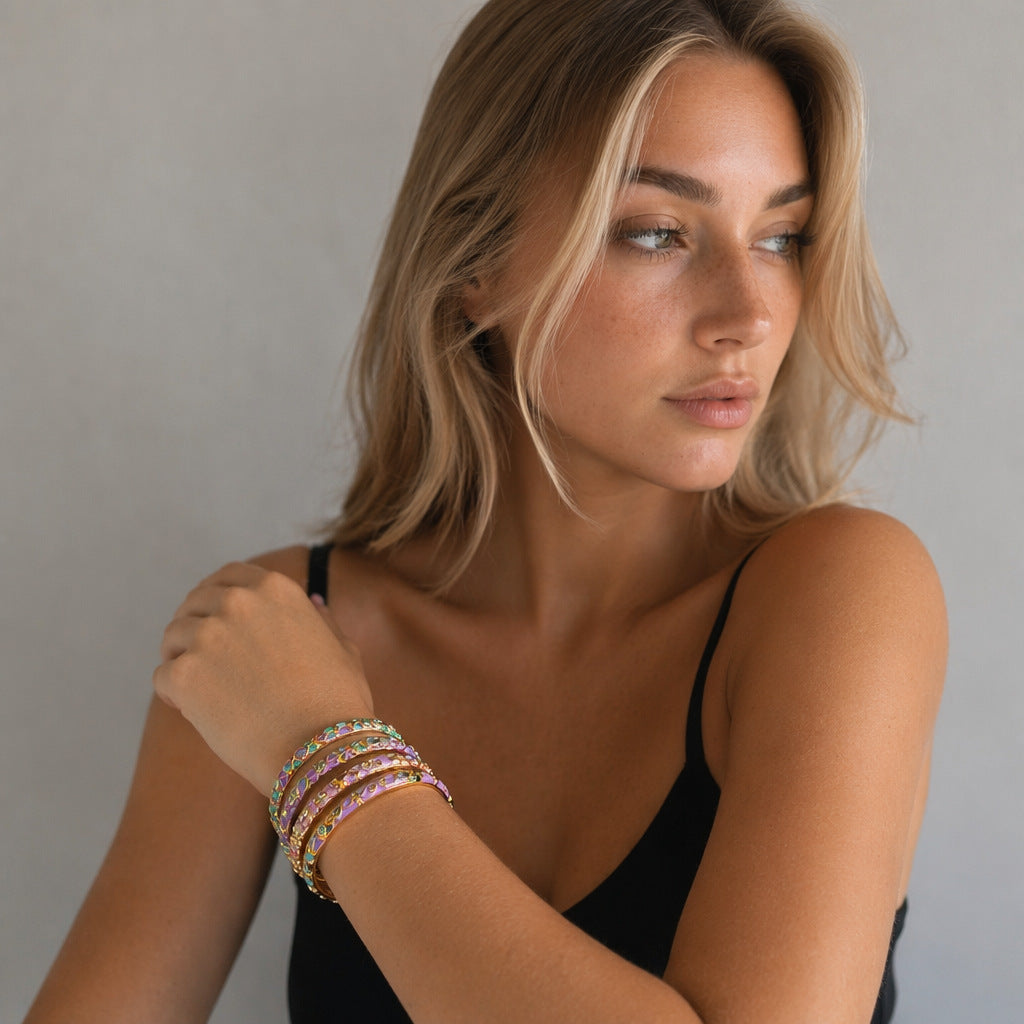 Gold Filigree Bangle