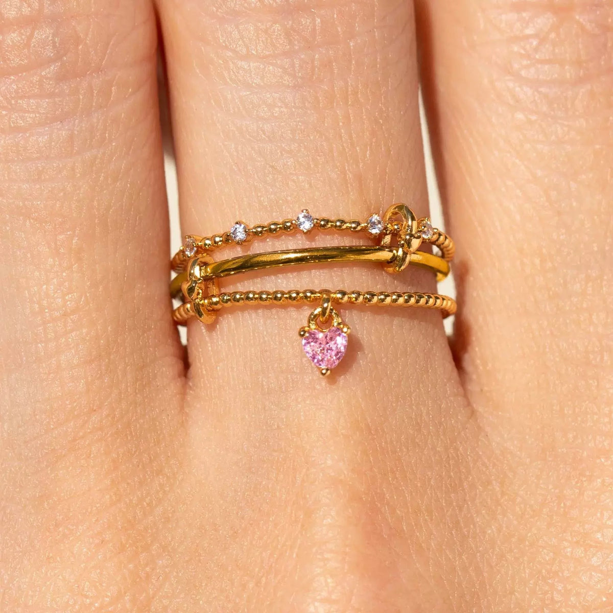 Heart Charm Ring