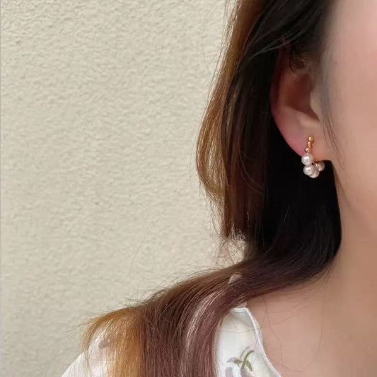 Pearl Hoop Earrings