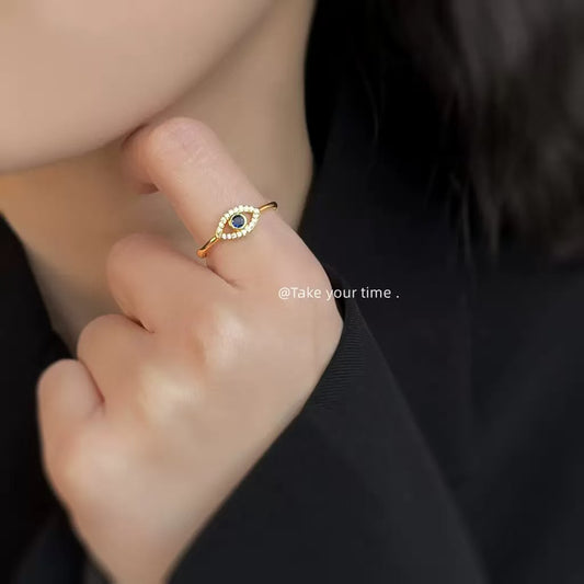 Sapphire Evil Eye Ring