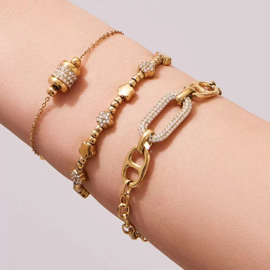 Interlocked Oval Links Bracelet