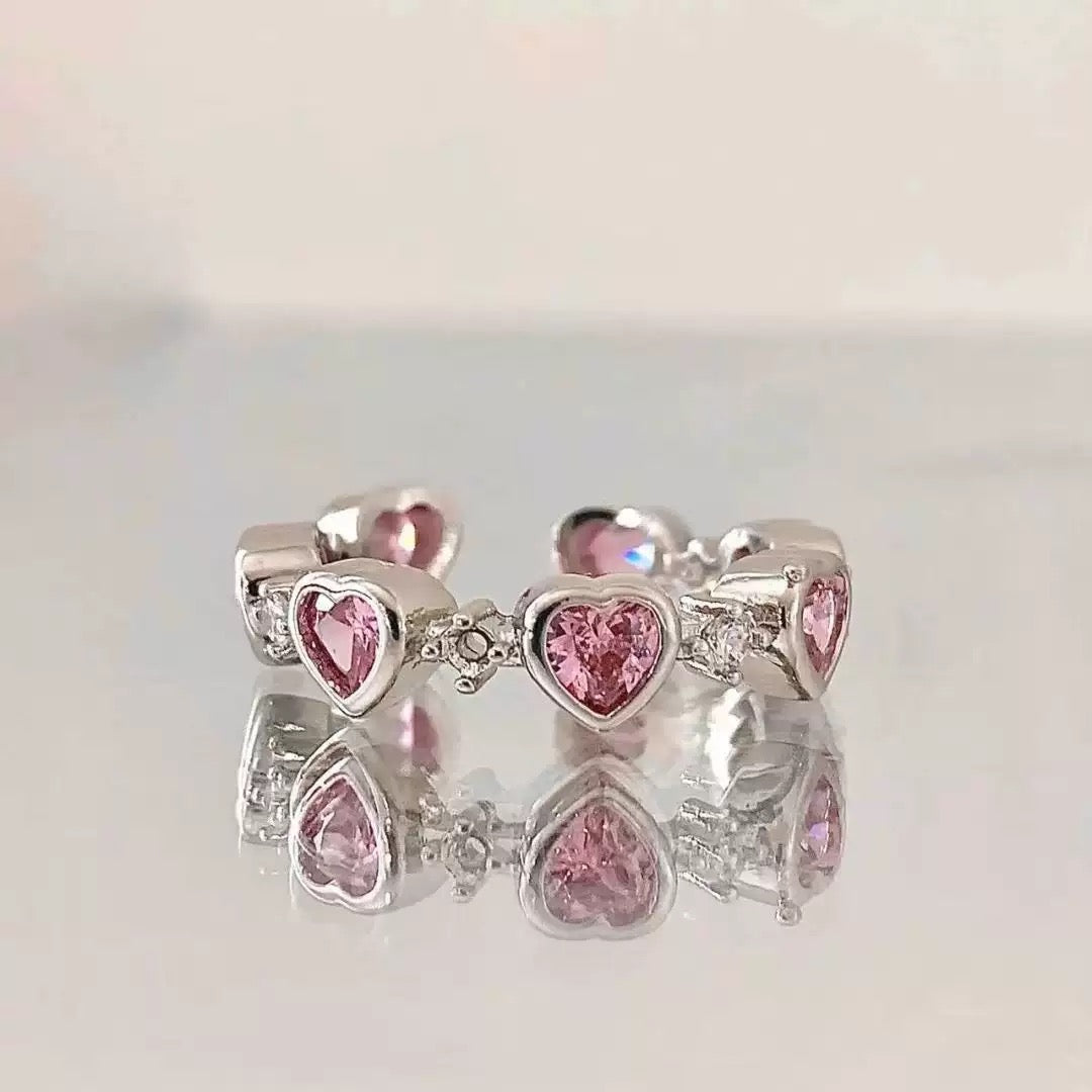 Pinke Heart Ring