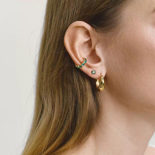 Green Zircon Earrings