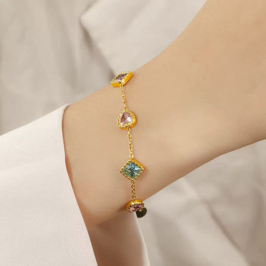 Colorful Zircon Bracelet