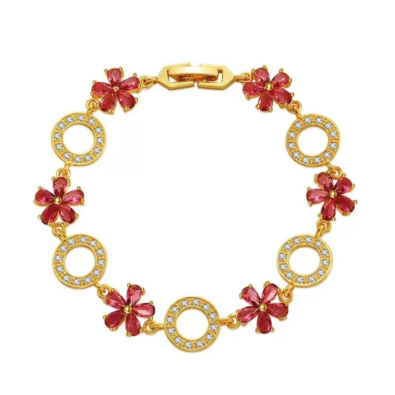 Flower Link Bracelet