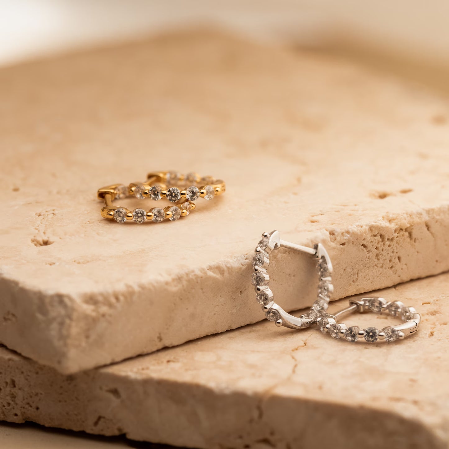 Crystal Hoop Earrings