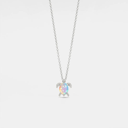 Opal Sea Turtle Beach Necklace