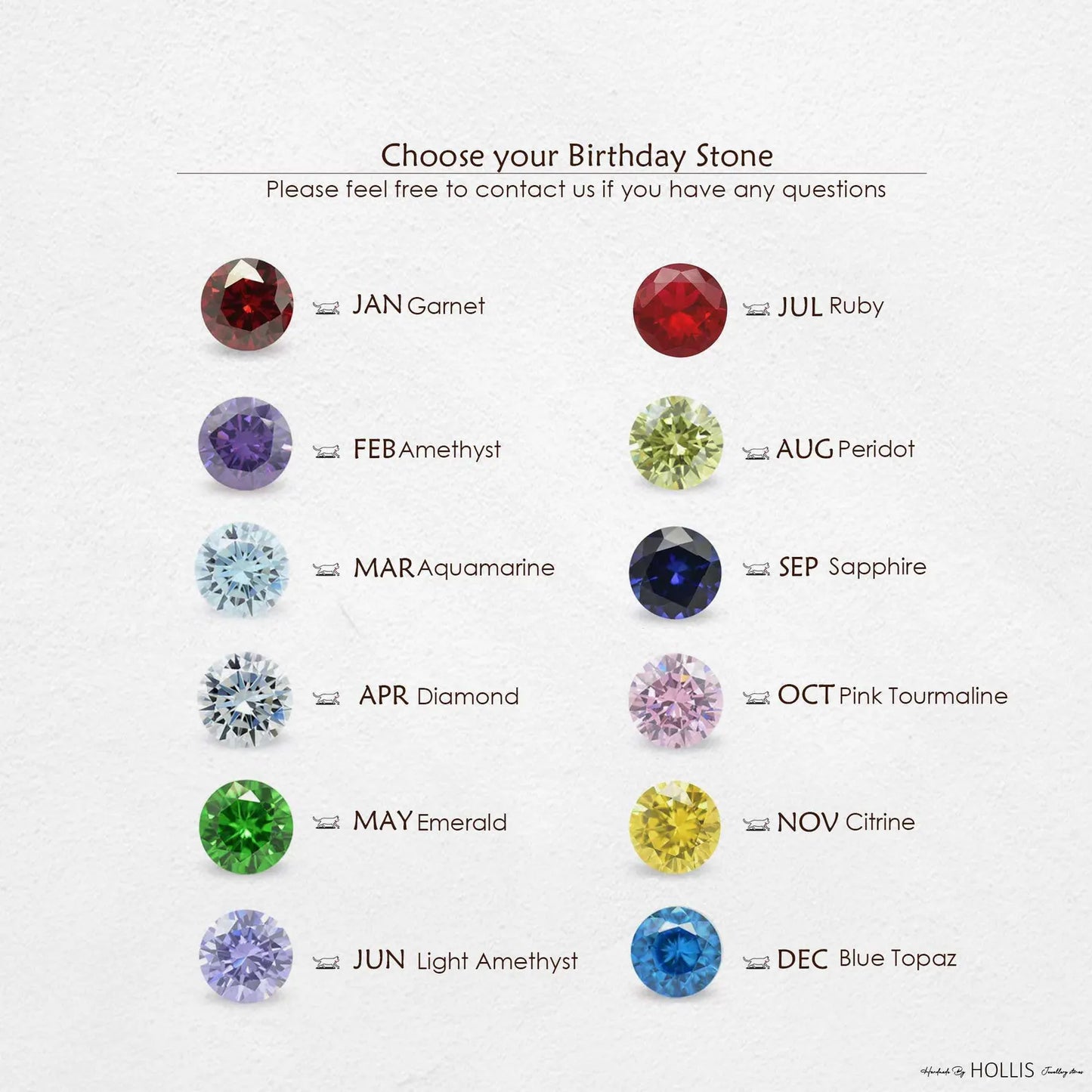 Birthstone Kids Pendant Necklace