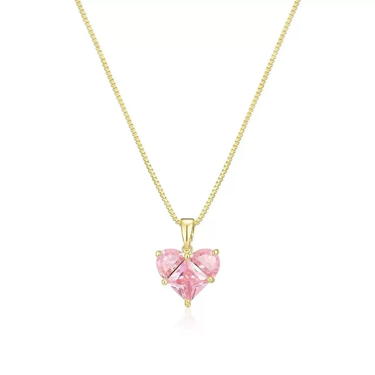 Radiant Pink Heart Pendant