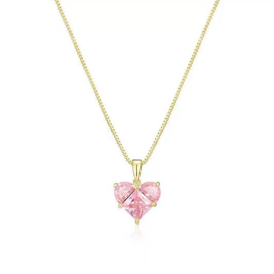 Radiant Pink Heart Pendant