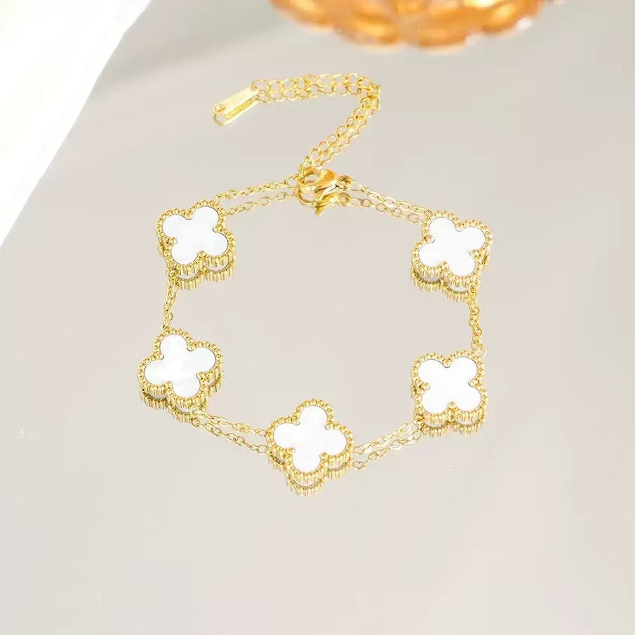Gold Clover Bracelet