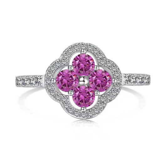 Floral Halo Statement Ring