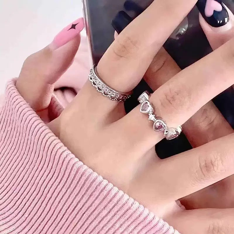 Pinke Heart Ring