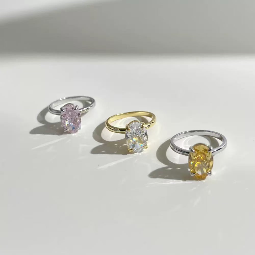3.5 Carat Ice Cut Zircon Ring