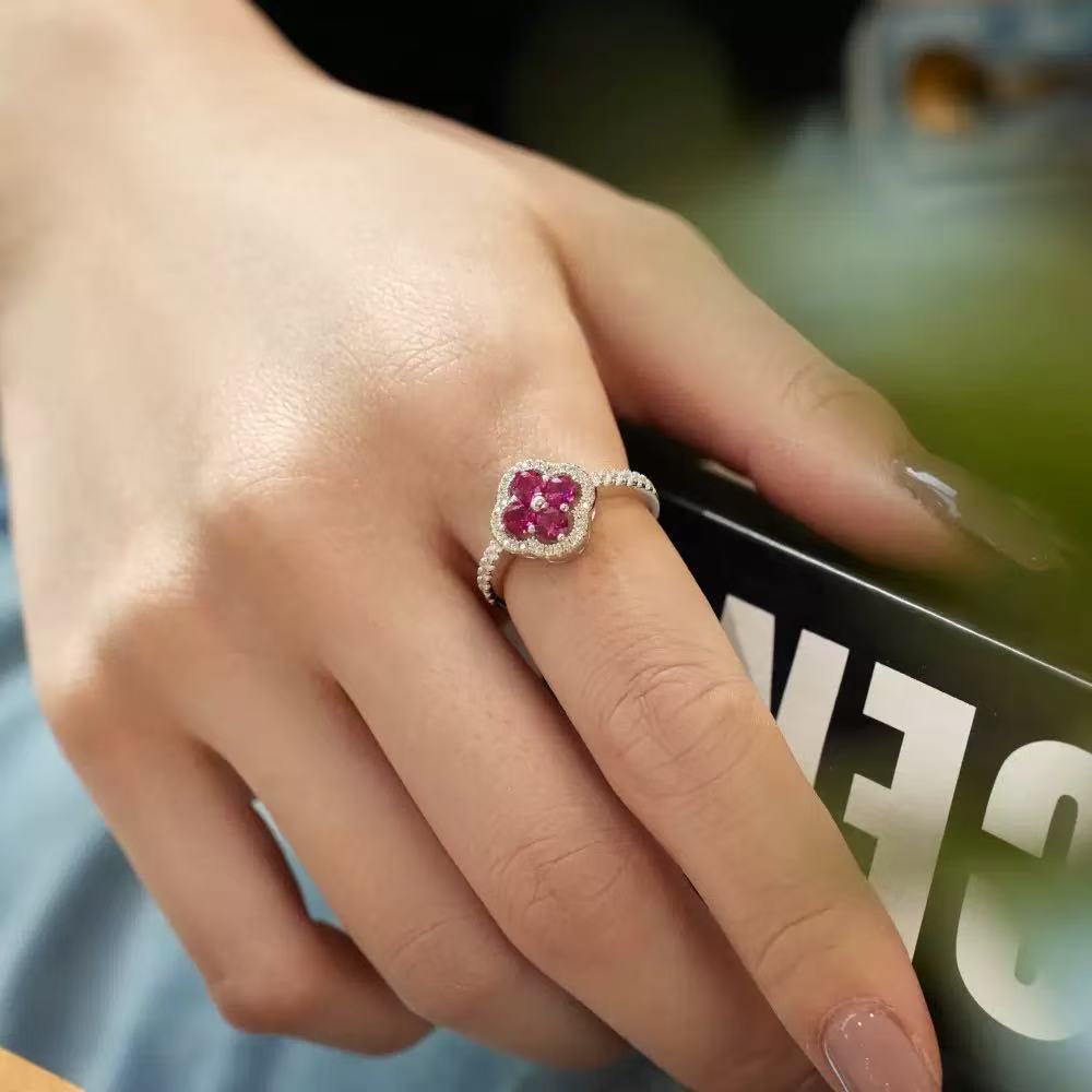 Floral Halo Statement Ring