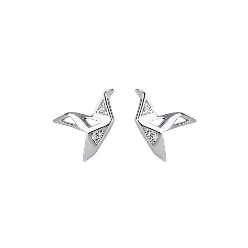 Origami Crane Earrings
