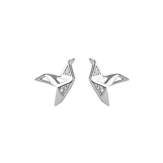 Origami Crane Earrings