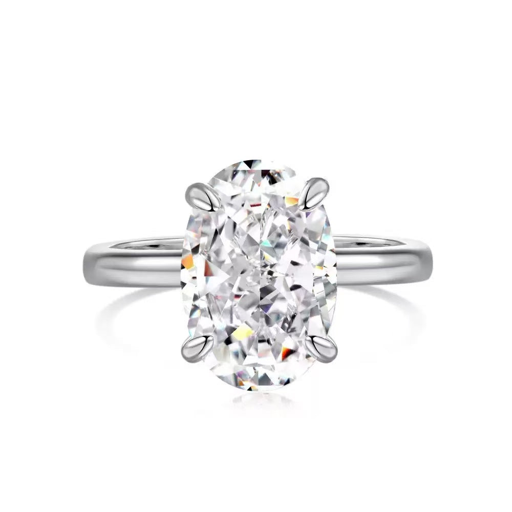 3.5 Carat Ice Cut Zircon Ring