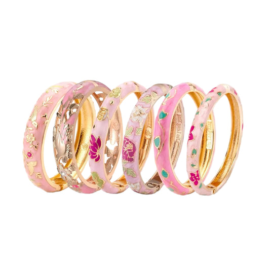 Blush Floral Bangle