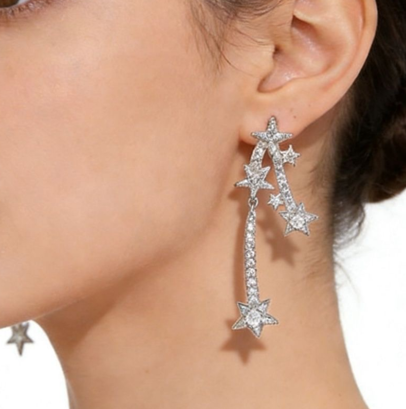 Pentagram Drop Earring