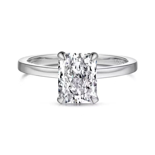 Frozen Brick Silver Ring