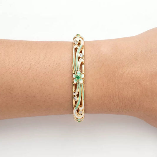 Openwork Floral Bangle