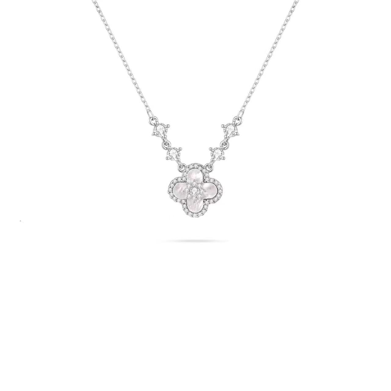 Pink Clover Glow Necklace