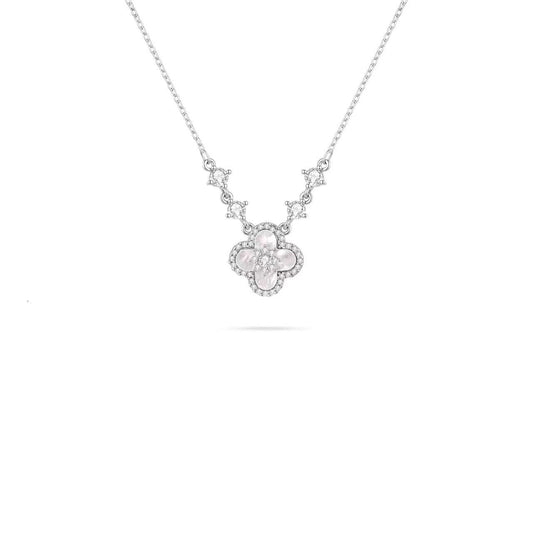 Pink Clover Glow Necklace