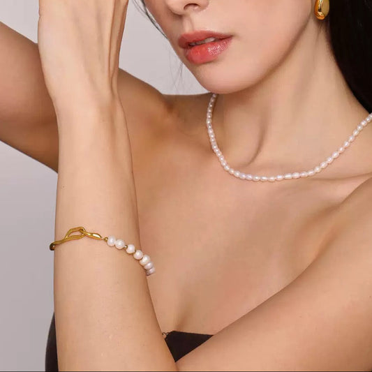 Baroque Pearl Bangle