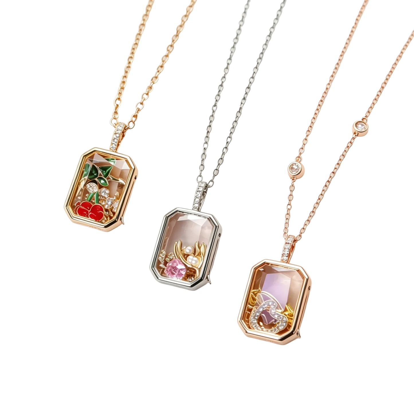 Rectangle Glass Floating Locket