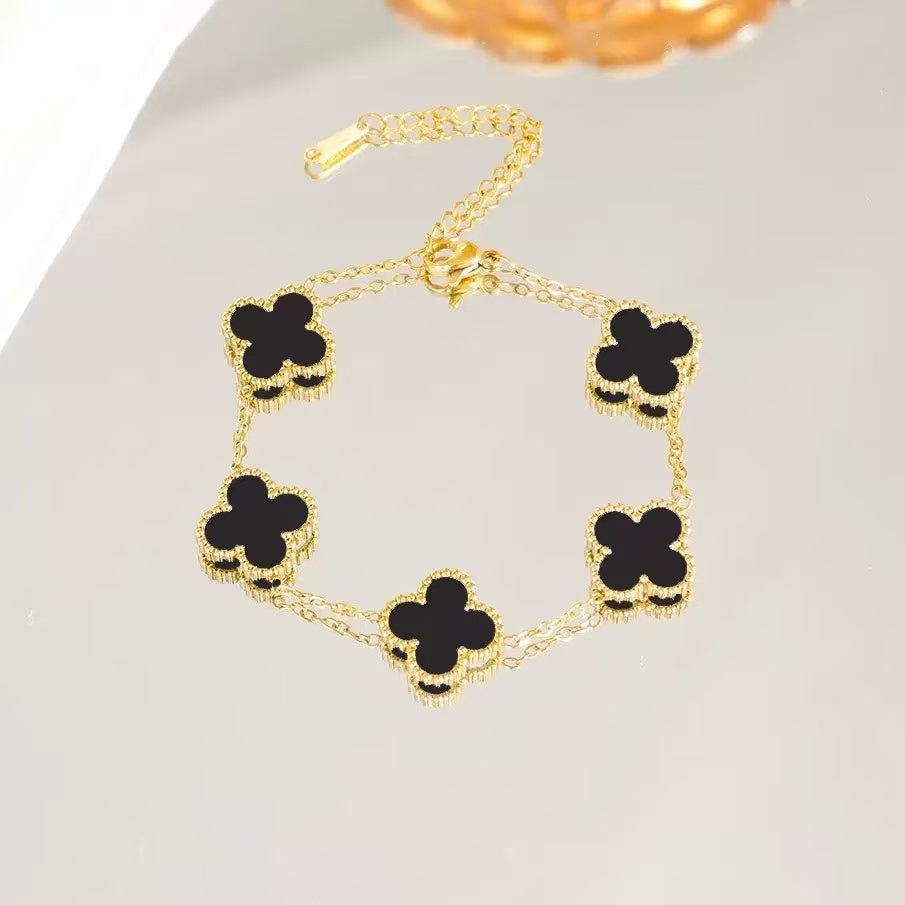 Gold Clover Bracelet