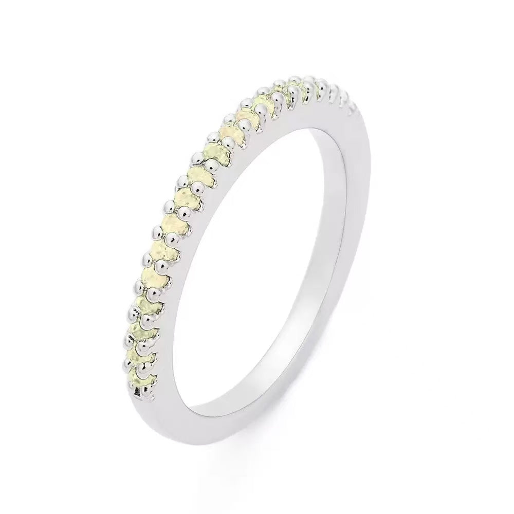 Sapphire  Half Eternity Ring
