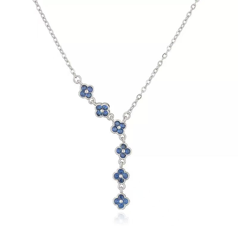 Vibrant Clover Bloom Necklace