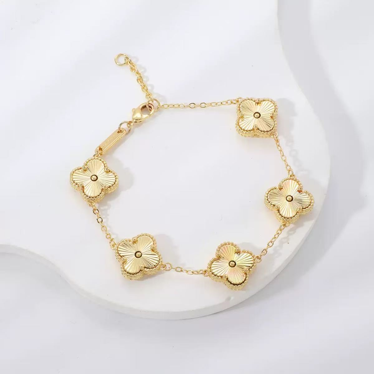 Gold Clover Bracelet