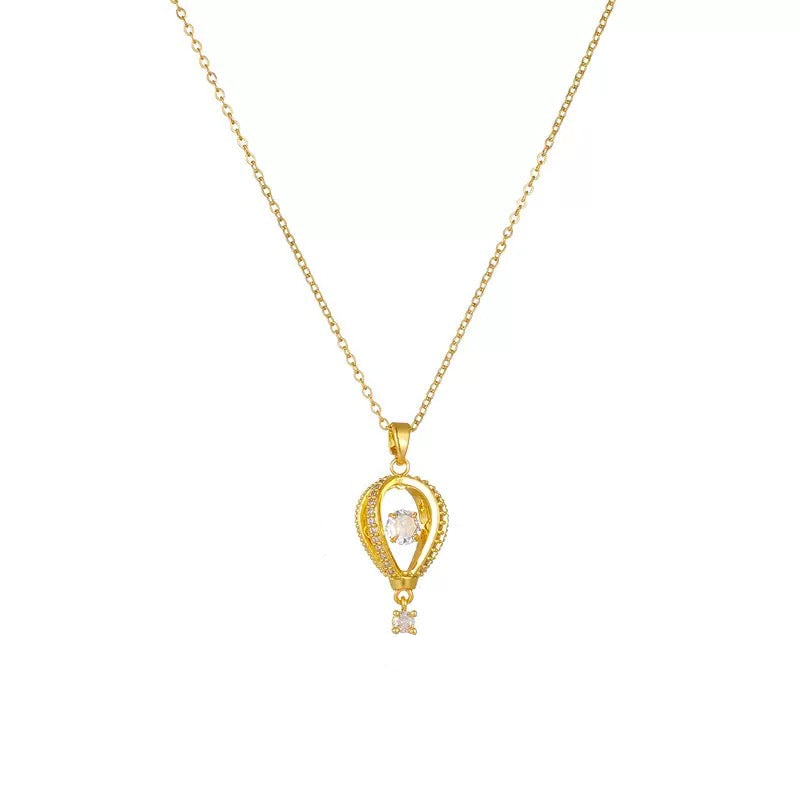 Gold Hot Air Balloon Necklace
