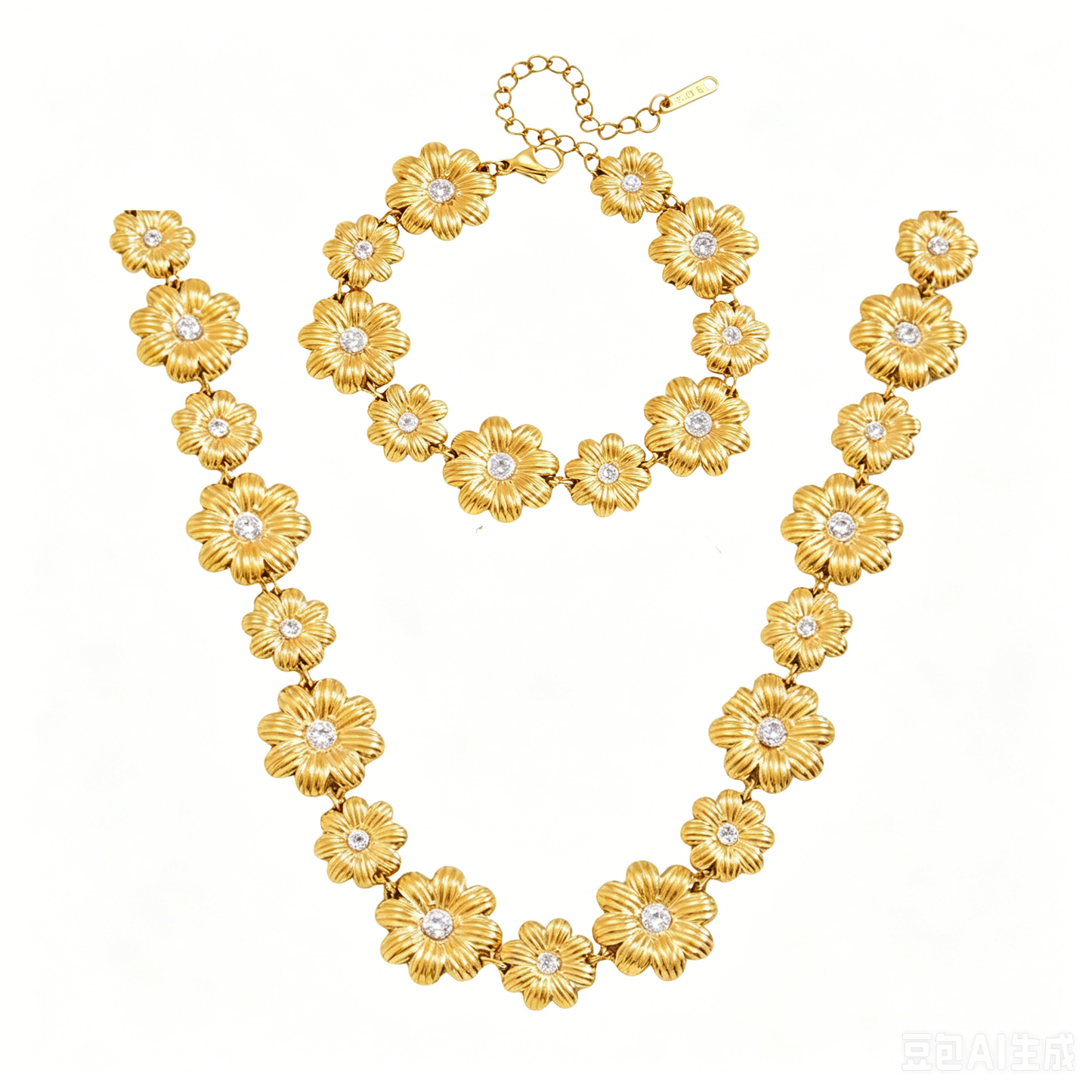 Florette Chain & Bracelet