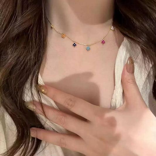 Colorful Clover Jewelry Set