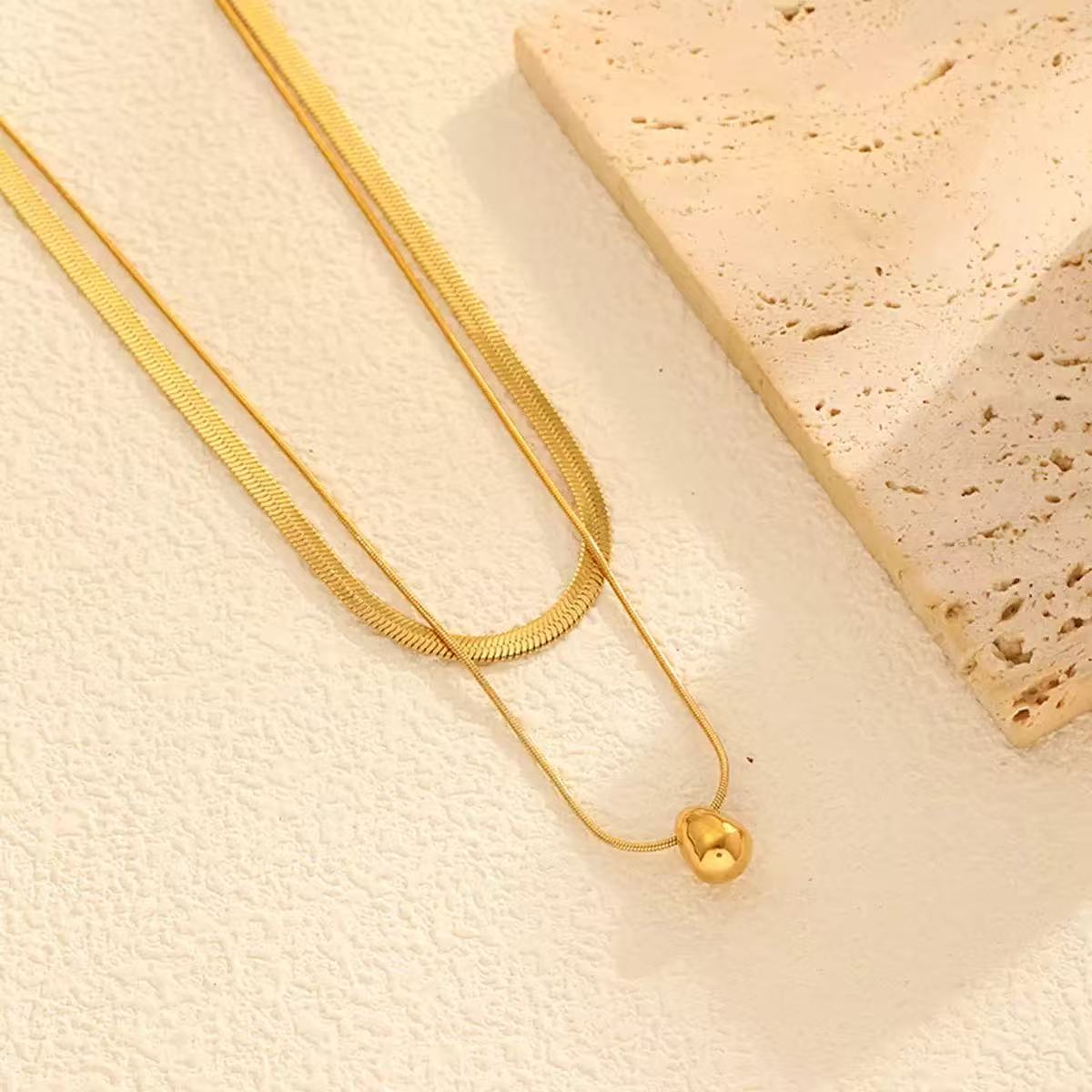 18k Gold Plated Water Drop Necklace