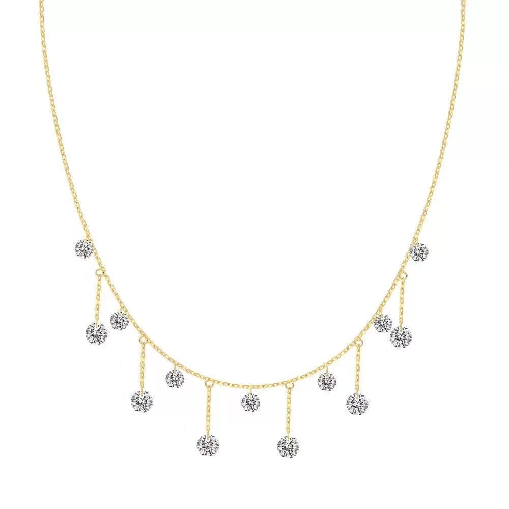 Fringed Pendant Necklace