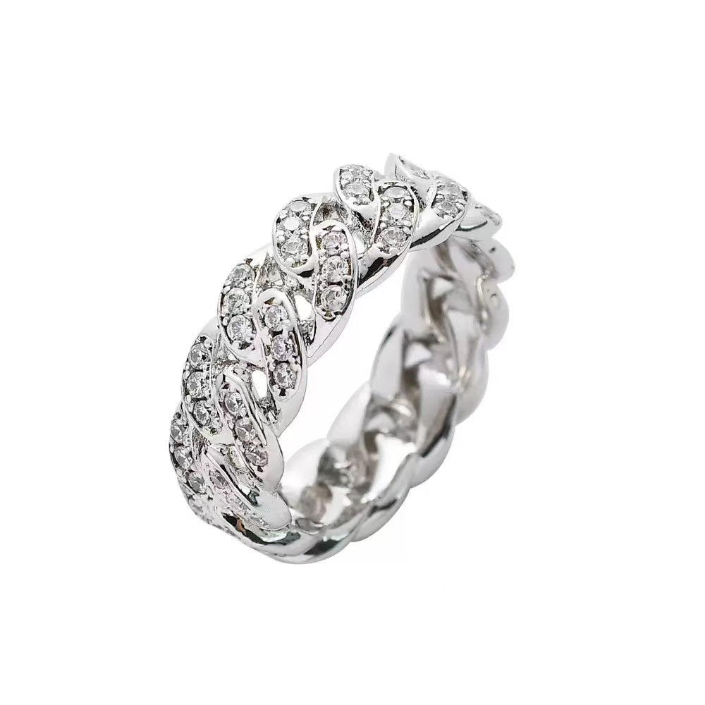 Pave Cuban Link Ring