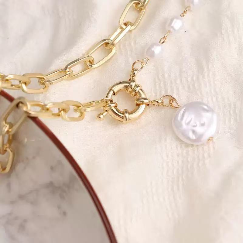 Asymmetrical Freshwater Pearl Necklace