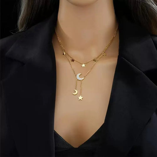 Starry Lariat Necklace
