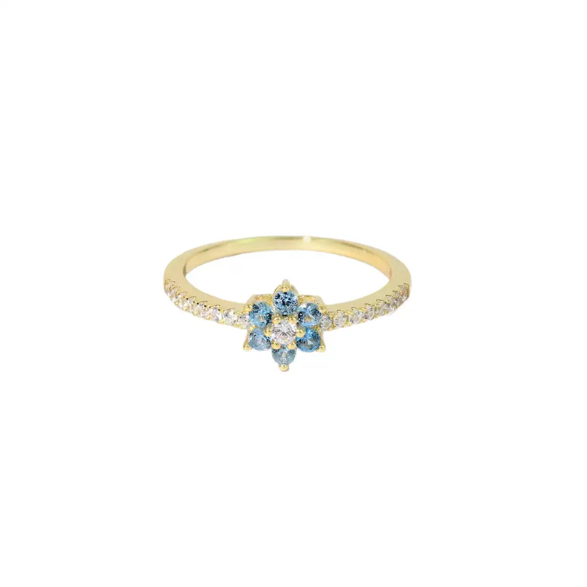Aquamarine Dainty Ring